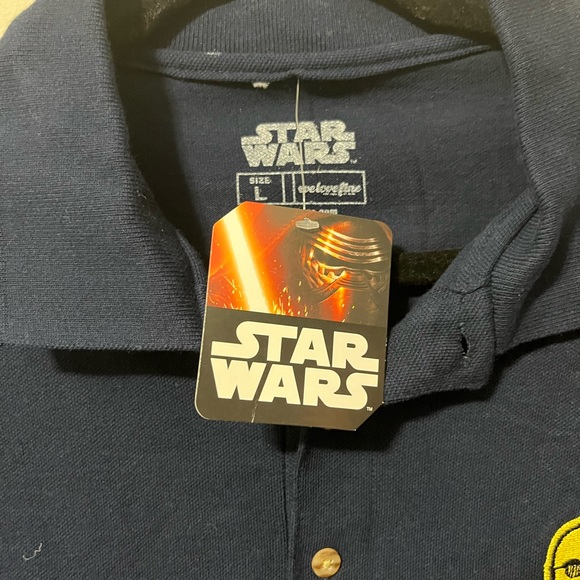 NWT Star Wars Golf Shirt-C3P0 Detail -Large - Picture 3 of 5
